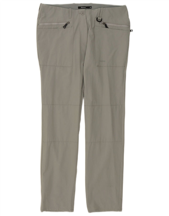 Rohan Γυναικείο Slim Cargo Παντελόνι UK 12 Medium W32 L30 Grey Polyamide