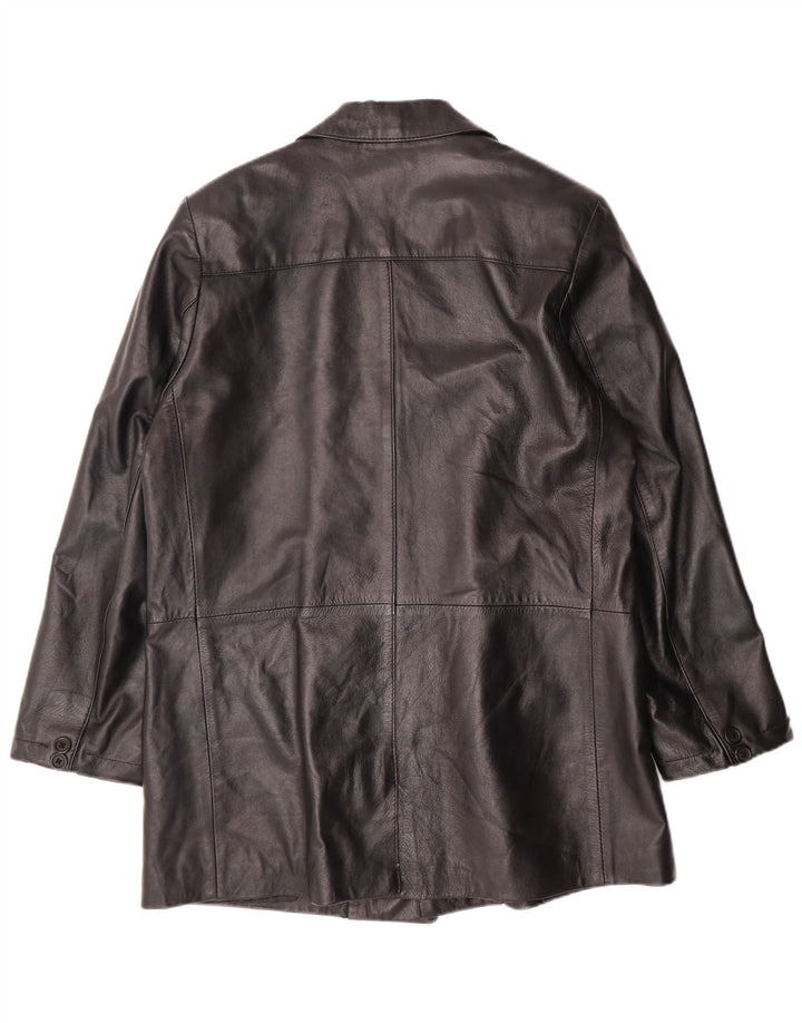 Vintage Ανδρικό Δερμάτινο Μπουφάν UK 38 Medium Black Leather Classic