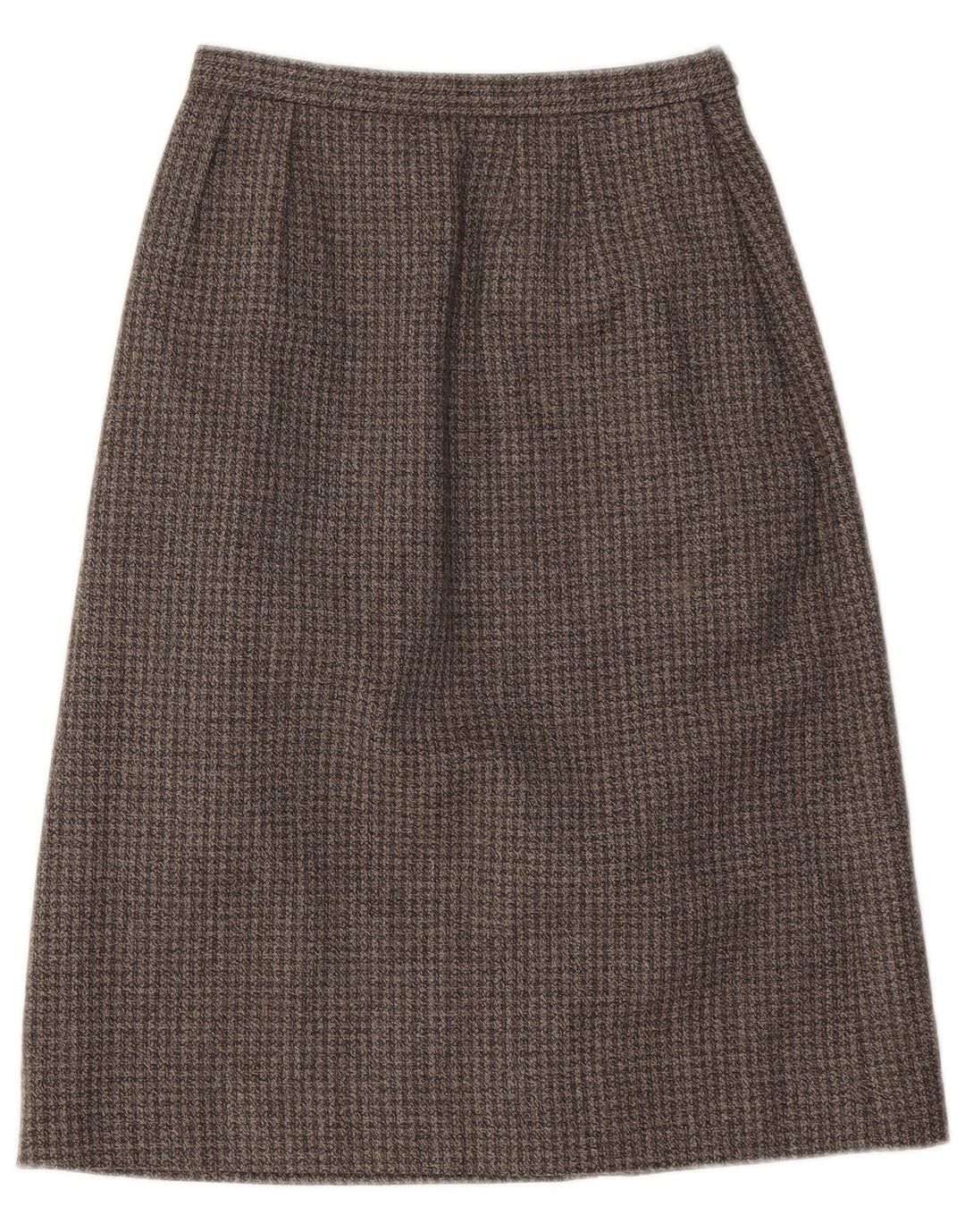 Vintage γυναικεία φούστα σε γραμμή Α W22 2XS Γκρι Houndstooth
