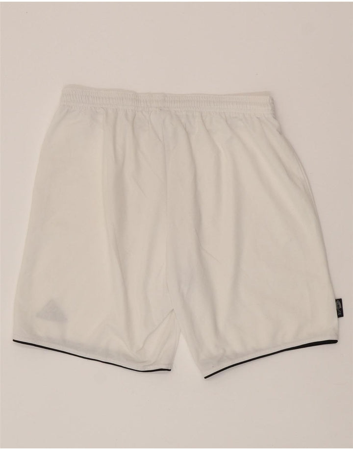 Ανδρικό αθλητικό σορτς ADIDAS Climalite από μεσαίο λευκό πολυεστέρα
