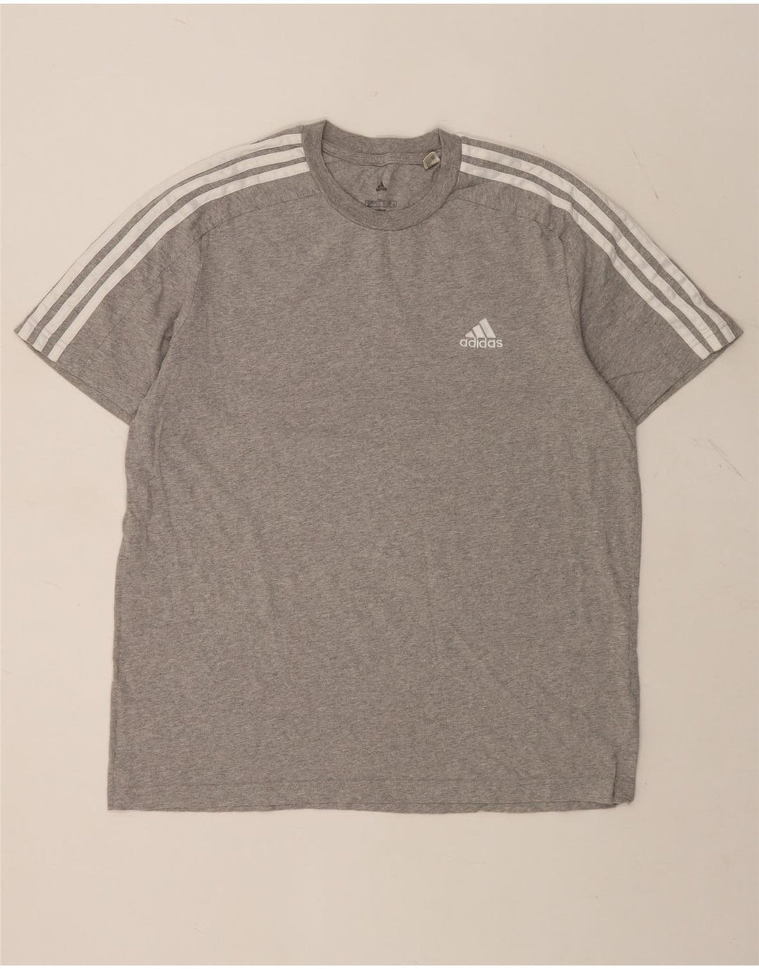 Ανδρικό T-Shirt ADIDAS Top μεγάλο γκρι βαμβακερό