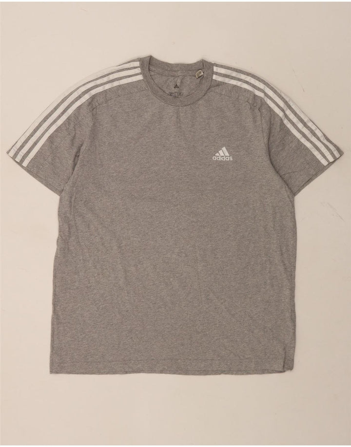 Ανδρικό T-Shirt ADIDAS Top μεγάλο γκρι βαμβακερό