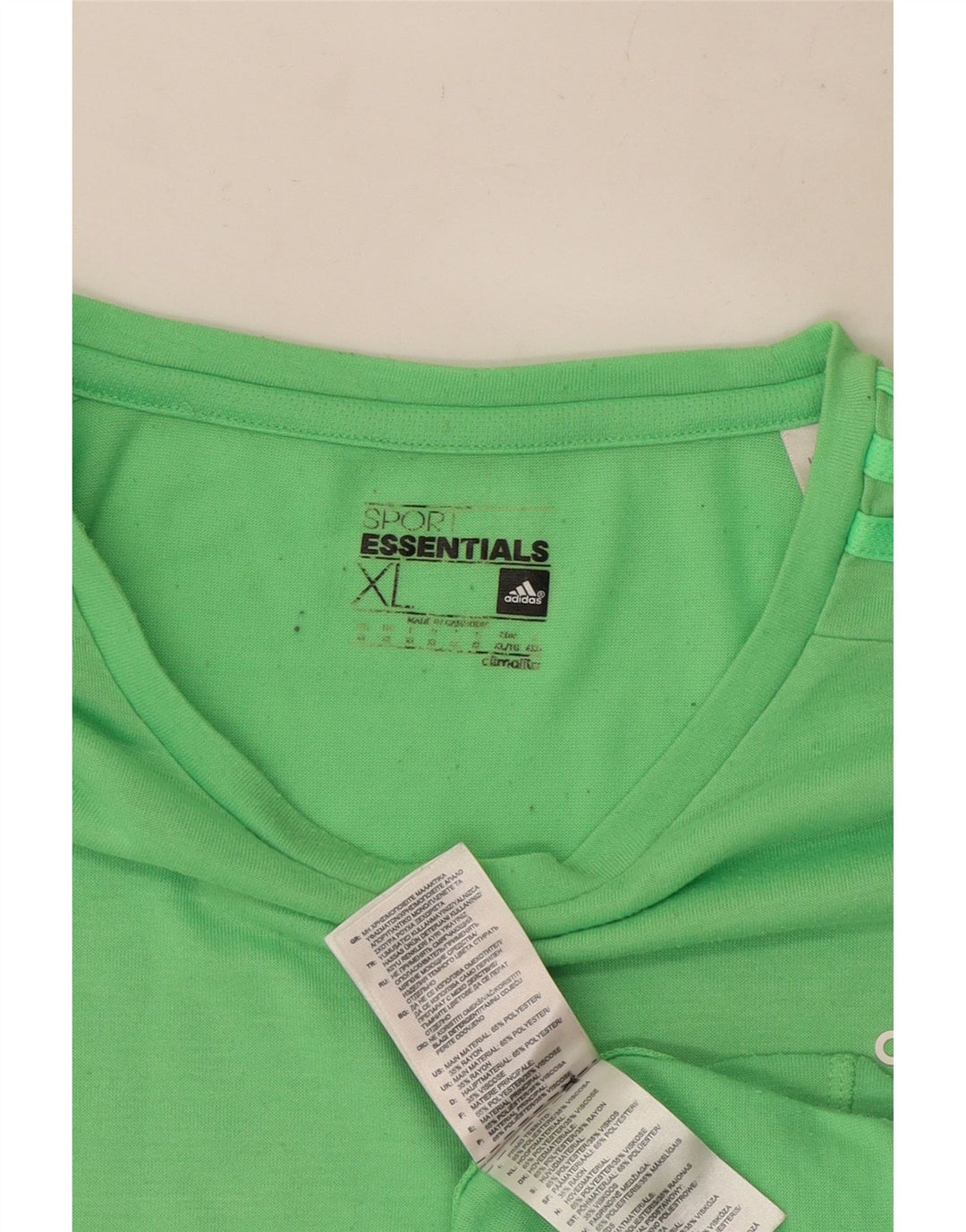 Ανδρικό T-Shirt Climalite Adidas Top XL Green Polyester