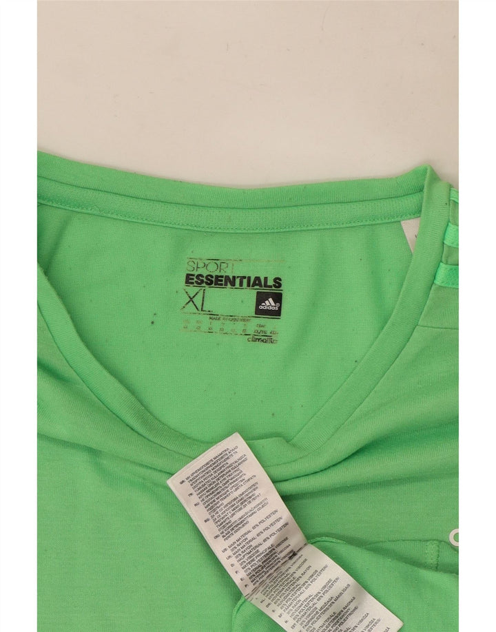 Ανδρικό T-Shirt Climalite Adidas Top XL Green Polyester