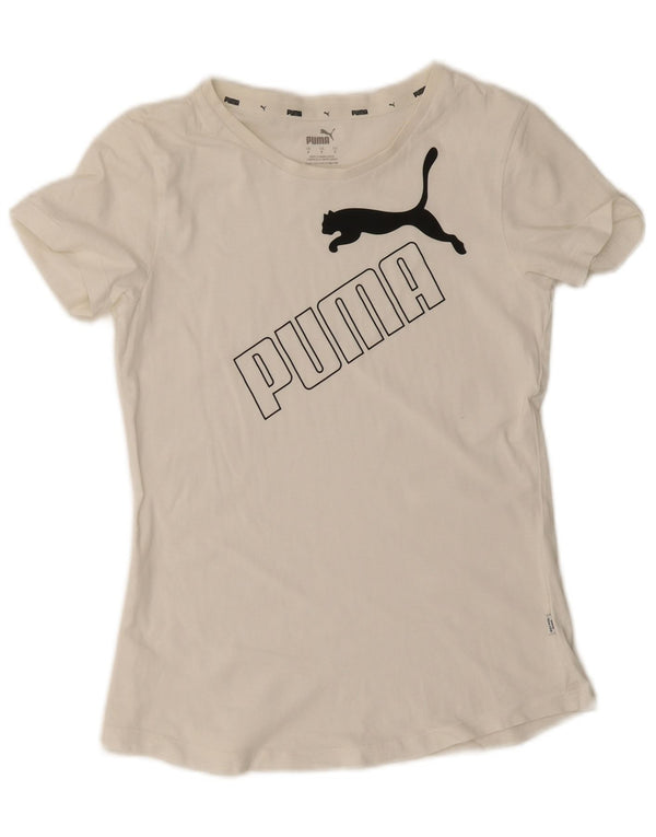 Γυναικείο γραφικό μπλουζάκι Puma Top UK 10 Small White