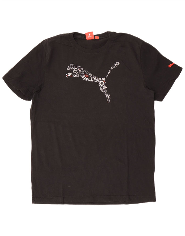 Ανδρικό γραφικό T-Shirt Puma Top Large Μαύρο