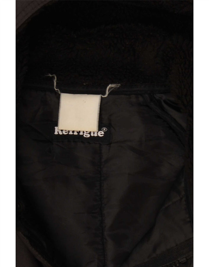 Ανδρικό παλτό Refrigue με κουκούλα UK 38 Medium Black