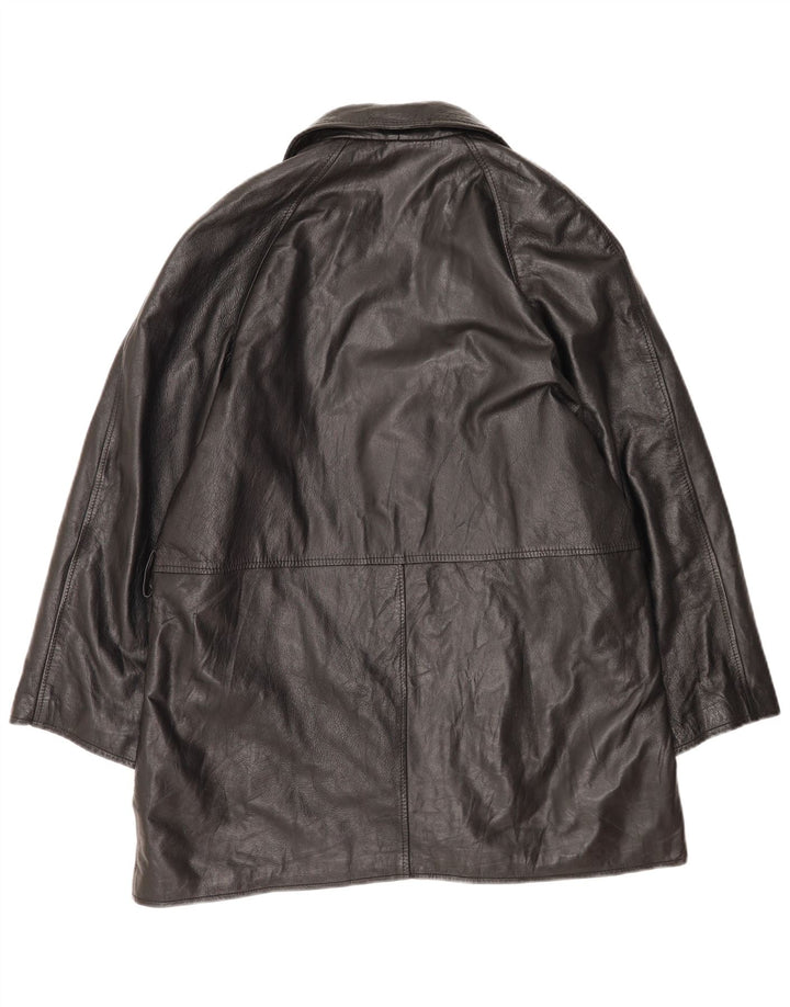 Mary Anne Γυναικείο Δερμάτινο Μπουφάν UK 18 XL Μαύρο