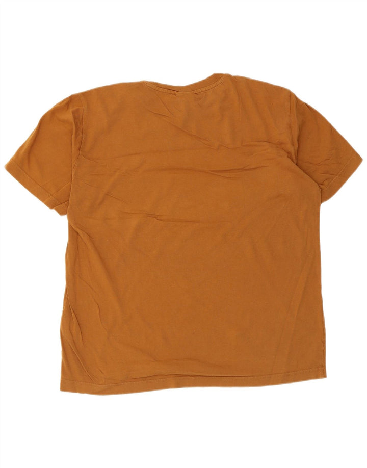 Ανδρικό γραφικό T-Shirt Champion Top Larg Brown Βαμβακερό