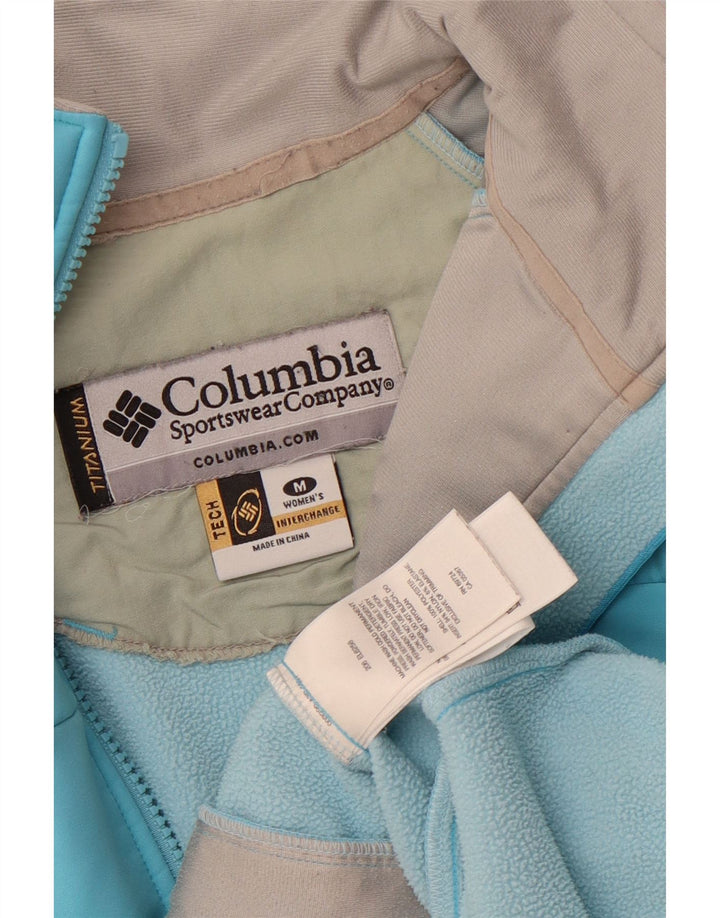 Columbia Γυναικείο τζάκετ Titanium Windbreaker UK 14 Medium Blue Polyester