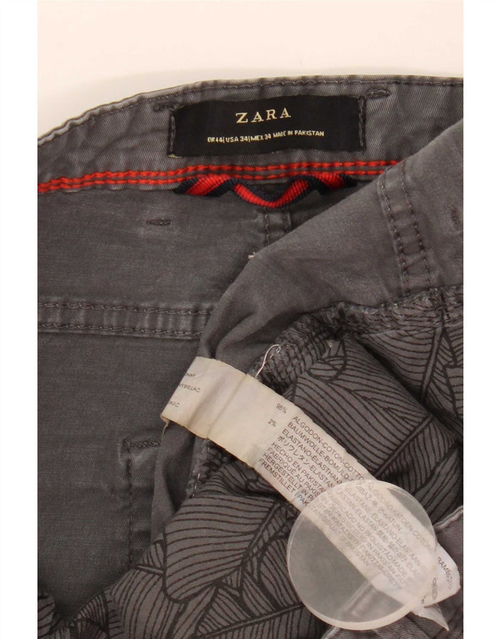 Zara Ανδρικό Slim Jeans EU 44 Large W34 L29 Γκρι βαμβακερό