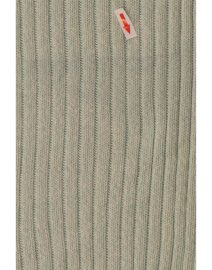 MARKS & SPENCER Γυναικείο πουλόβερ με λαιμόκοψη UK 20 2XL Πράσινο βαμβακερό