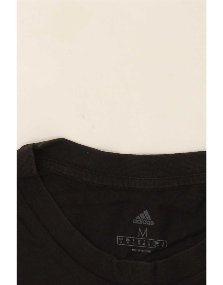 Ανδρικό T-Shirt με κανονικό γραφικό Adidas Top Medium Μαύρο