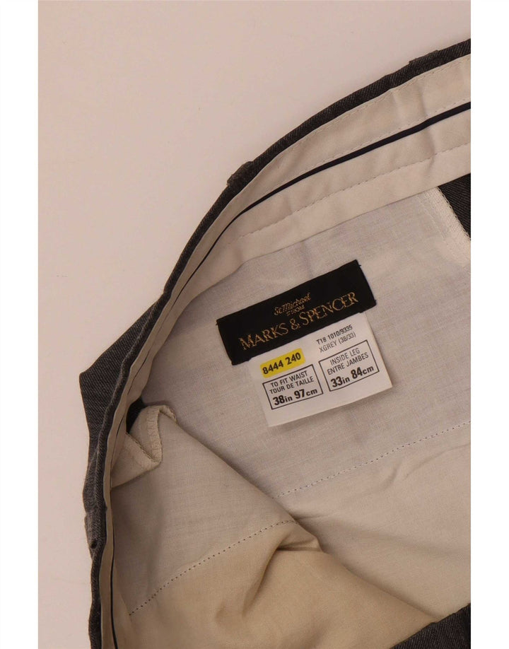 Marks & Spencer Ανδρικό St. Michael ίσιο παντελόνι W38 L33 Γκρι