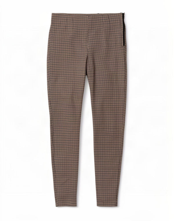 Zara Γυναικείο κολάν UK 12 Medium Brown Gingham