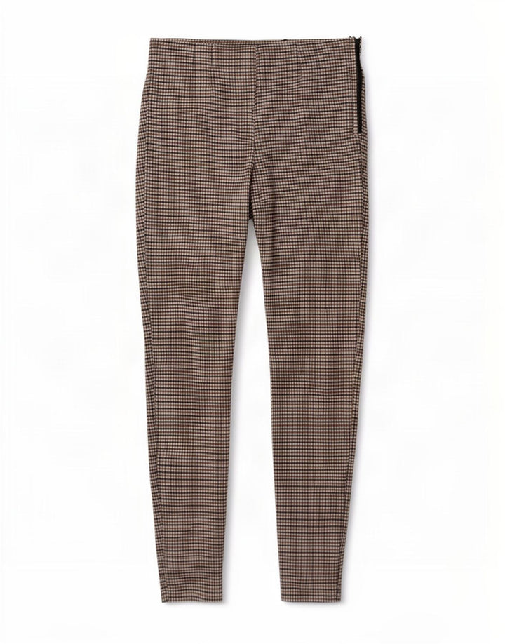 Zara Γυναικείο κολάν UK 12 Medium Brown Gingham