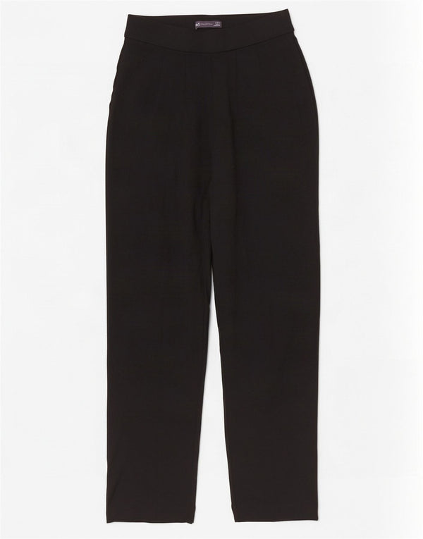 Marks & Spencer Γυναικείο ίσιο casual παντελόνι UK 8 Small W28 L28 Black