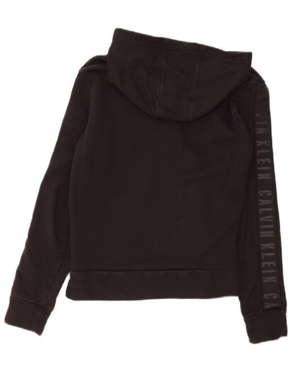 Γυναικείο πουλόβερ Calvin Klein Performance Zip Hoodie UK 14 Medium Black