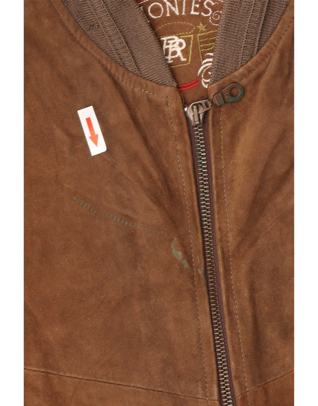 Montes Ανδρικό Suede Bomber Jacket EU 52 XL Καφέ Δερμάτινο