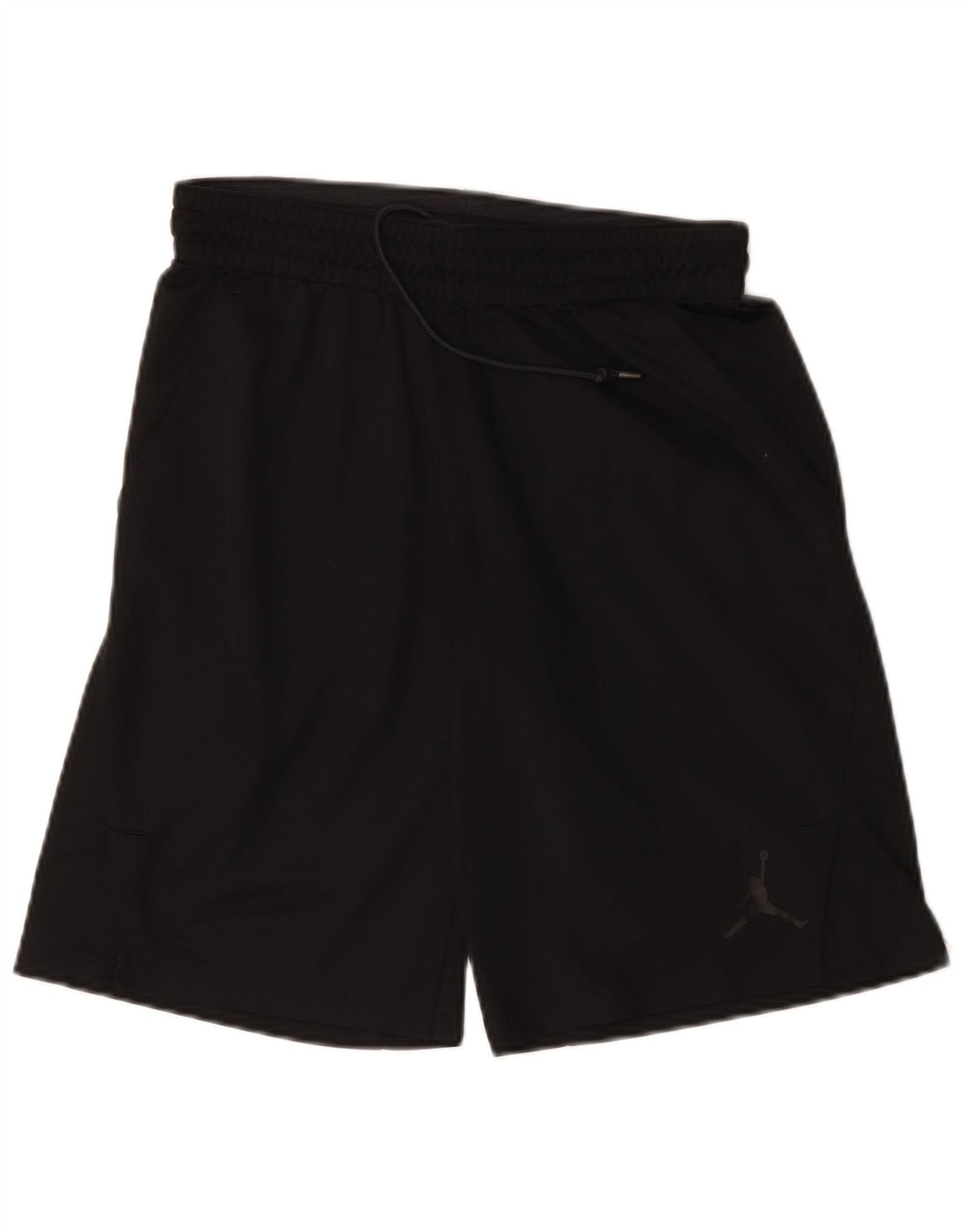 Ανδρικό γραφικό αθλητικό σορτς Jordan Dri Fit, μεσαίο μαύρο πολυεστέρα