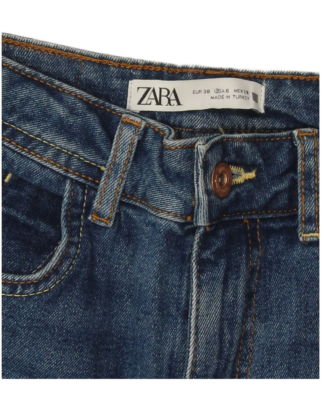ZARA Γυναικείο Slim Jeans EU 38 Small W28 L27 Blue