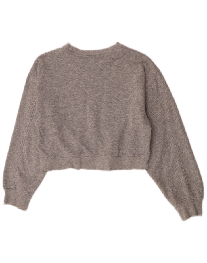 Zara Γυναικεία φούτερ Crop Jumper UK 12 Medium Grey