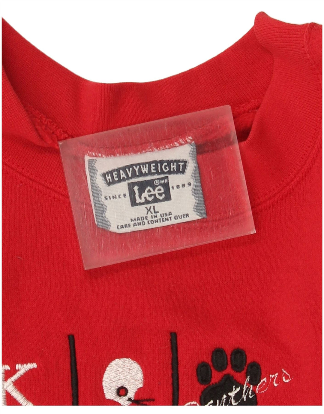 Ανδρικό γραφικό φούτερ Lee Jumper XL Κόκκινο βαμβακερό