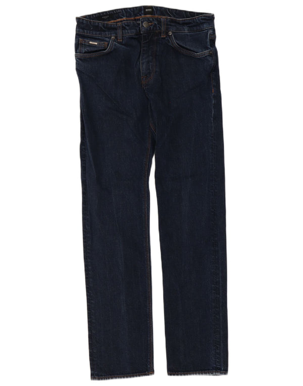 Ανδρικό τζιν Hugo Boss Candiani Straight W30 L32 Navy Blue Cotton