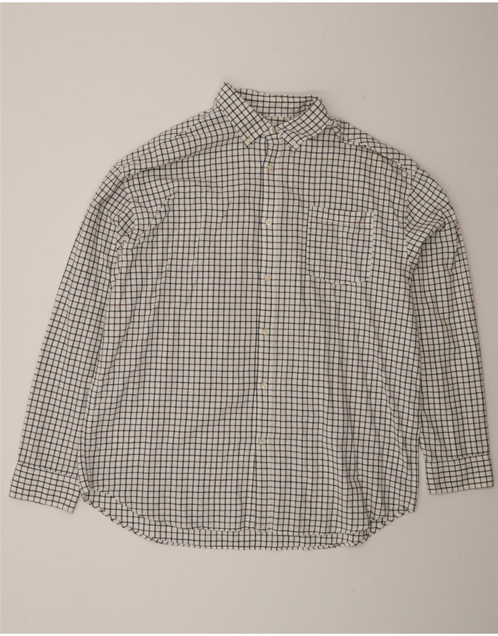 Ανδρικό πουκάμισο Jack & Jones 2XL Λευκό βαμβακερό Gingham