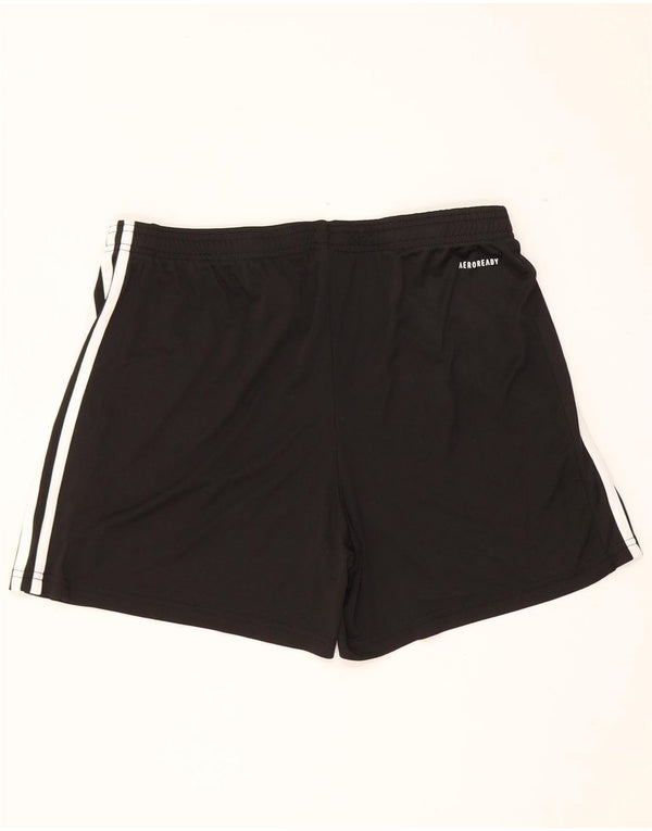 Adidas Γυναικείο Aeroready αθλητικό σορτς UK 16/18 μεγάλο μαύρο πολυεστέρα