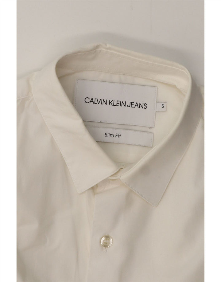 Ανδρικό πουκάμισο CALVIN KLEIN JEANS Slim Fit Small White