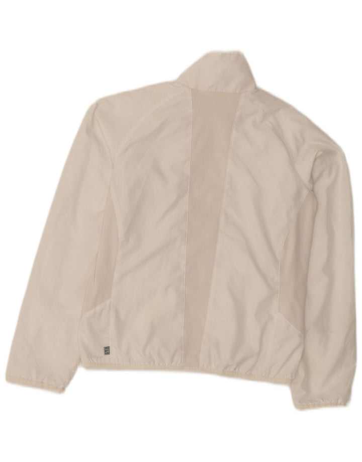Γυναικεία αθλητική φόρμα NIKE Top Jacket UK 14 Medium White Polyester