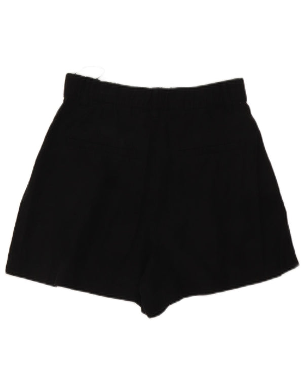 Zara Γυναικείο Ψηλόμεσο Σορτς Chino XS W24 Μαύρο Lyocell
