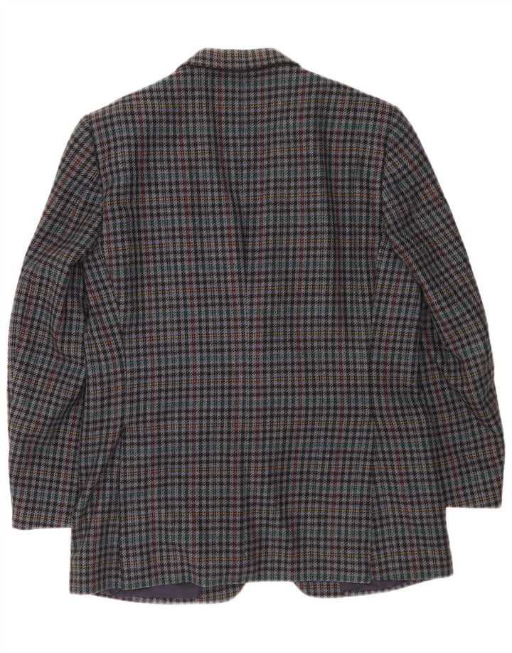 Ermenegildo Zegna Ανδρικό σακάκι 2 κουμπιών UK 38 Medium Blue Houndstooth