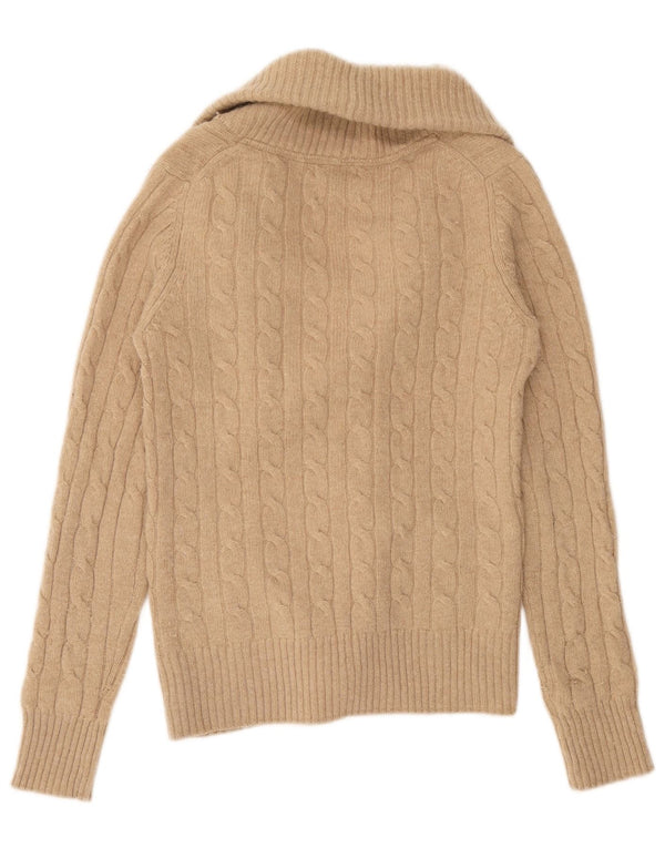 Γυναικεία ζακέτα Massimo Dutti UK 12 Μαλλί μεσαίου καφέ