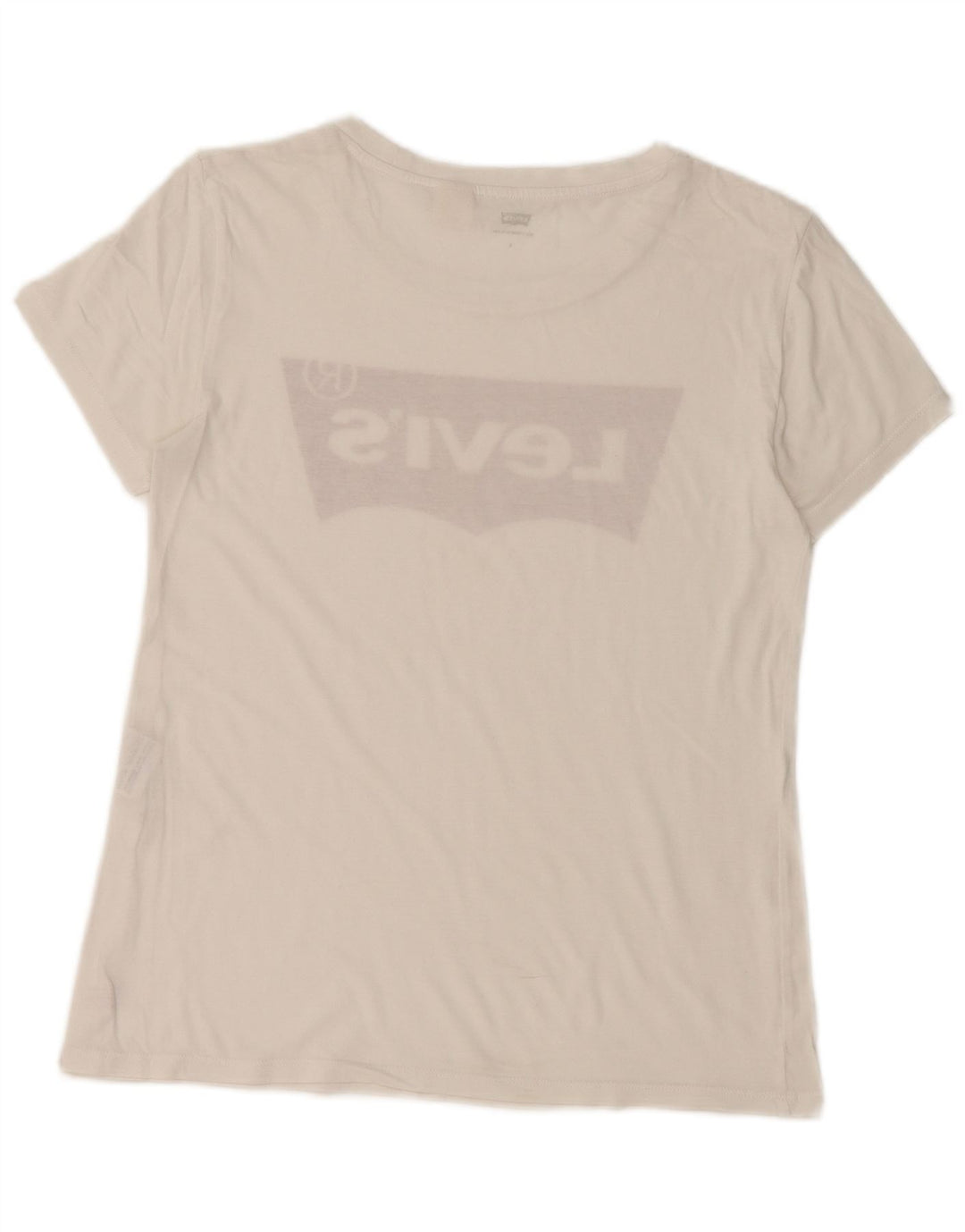 Γυναικείο γραφικό T-Shirt LEVI'S Top UK 10 Small White