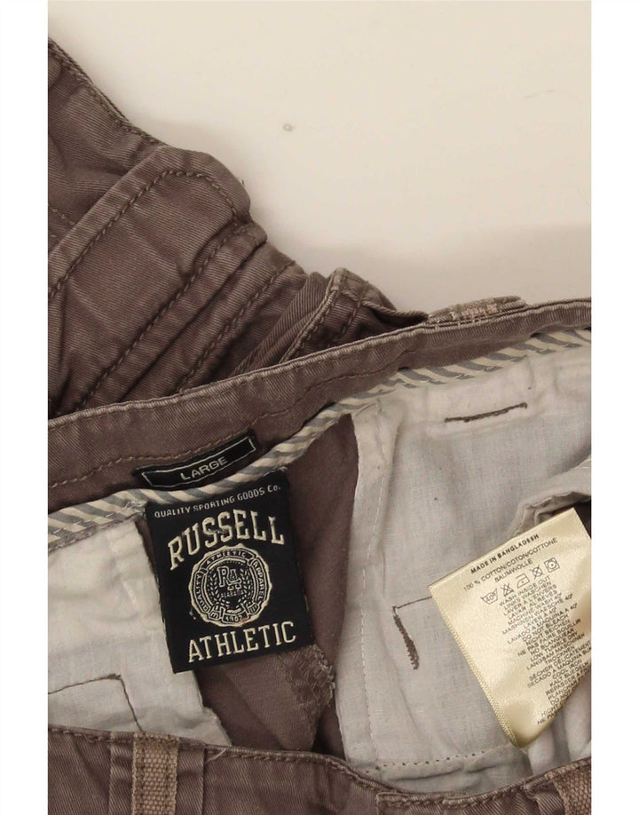 Russell Athletic Ανδρικό Σορτς Cargo μεγάλο W34 Γκρι βαμβακερό