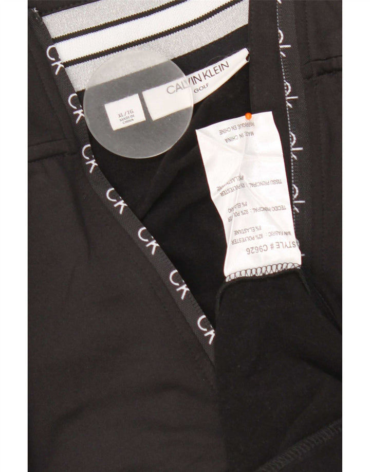 Calvin Klein Ανδρική φόρμα πουλόβερ με φερμουάρ Golf Top XL Μαύρο Πολυεστέρας