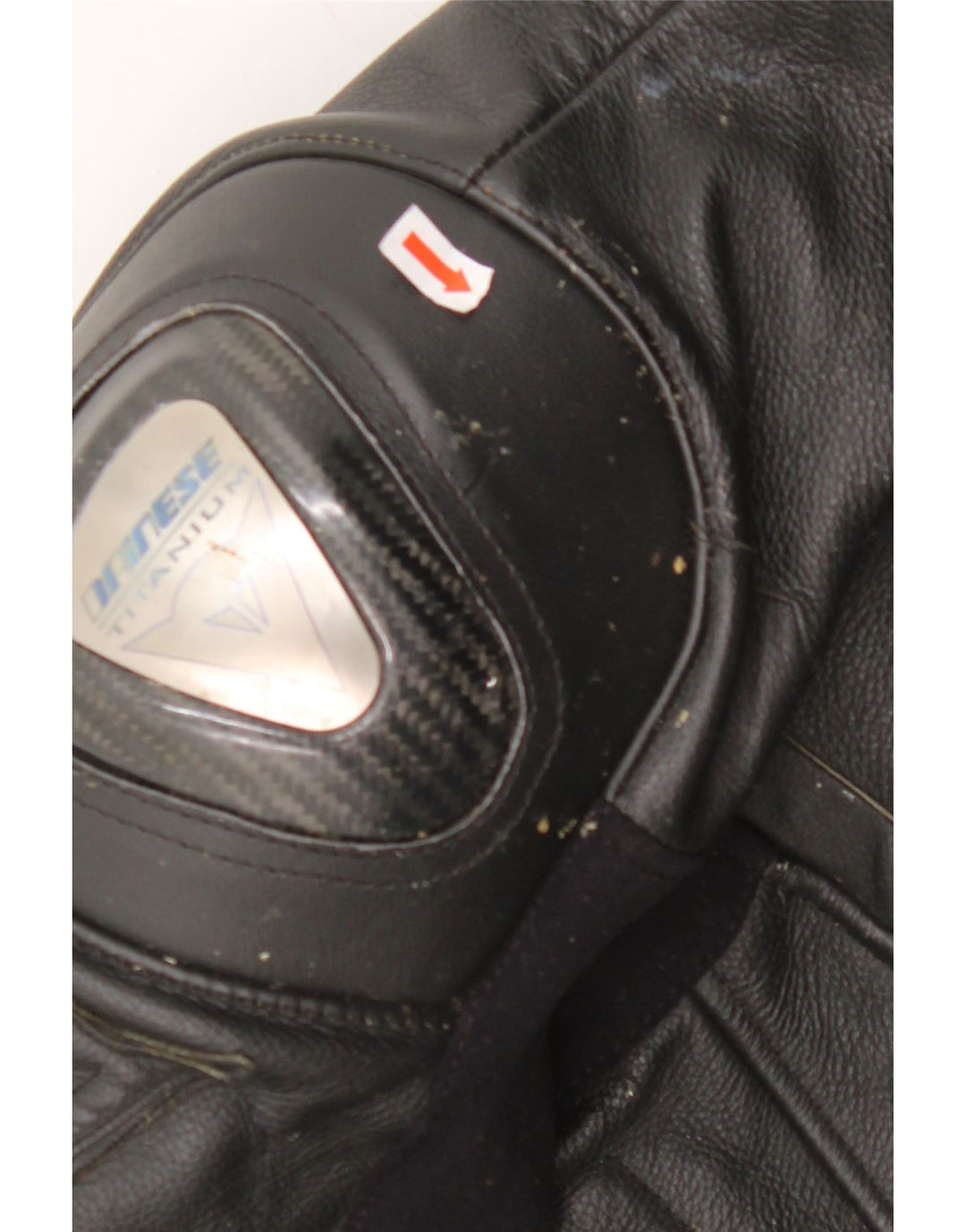 DAINESE Ανδρικό γραφικό δερμάτινο μπουφάν Racer IT 50 Large μαύρο δέρμα