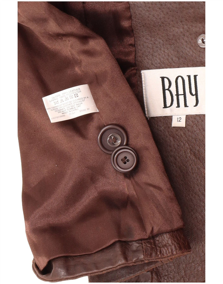 Bay Γυναικείο Δερμάτινο Μπουφάν UK 12 Μεσαίου καφέ Δερμάτινο Classic