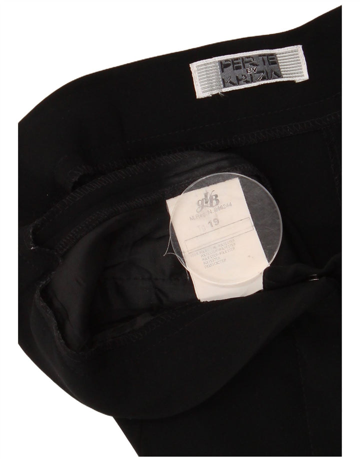 Perte από την Krizia Γυναικείο ίσιο παντελόνι Chino W32 L28 Μαύρο Πολυεστέρας