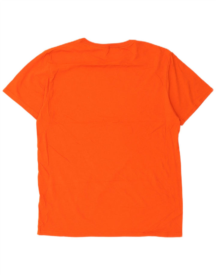Ανδρικό T-Shirt Russell Athletic Top από μεσαίο πορτοκαλί βαμβακερό
