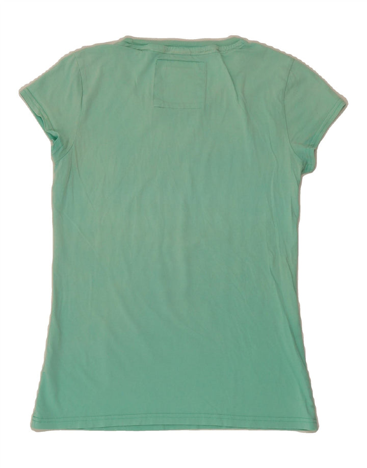 PUMA Womens Graphic T-Shirt Top UK 12 Medium Green Vintage Puma and Second-Hand Puma from Messina Hembry 
