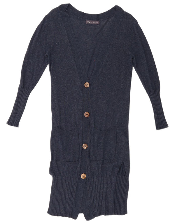 Marks & Spencer Γυναικείο πουλόβερ Longline Cardigan UK 10 Small Navy Blue