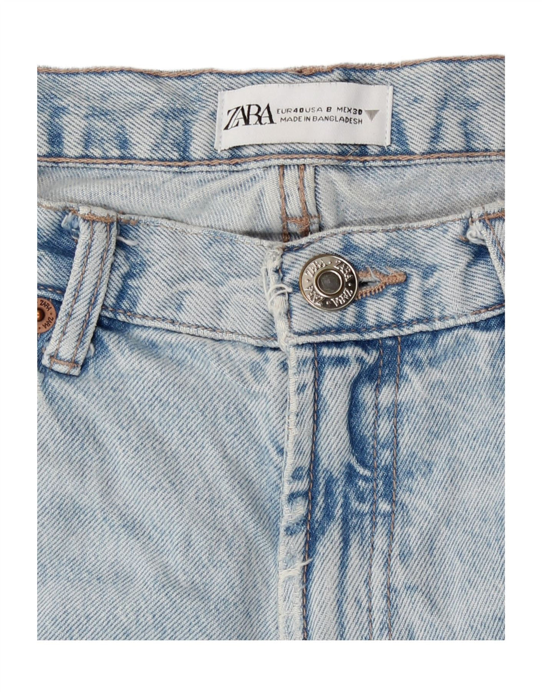 Zara Γυναικείο Ψηλόμεσο Τζιν EU 40 Medium W30 L31 Μπλε
