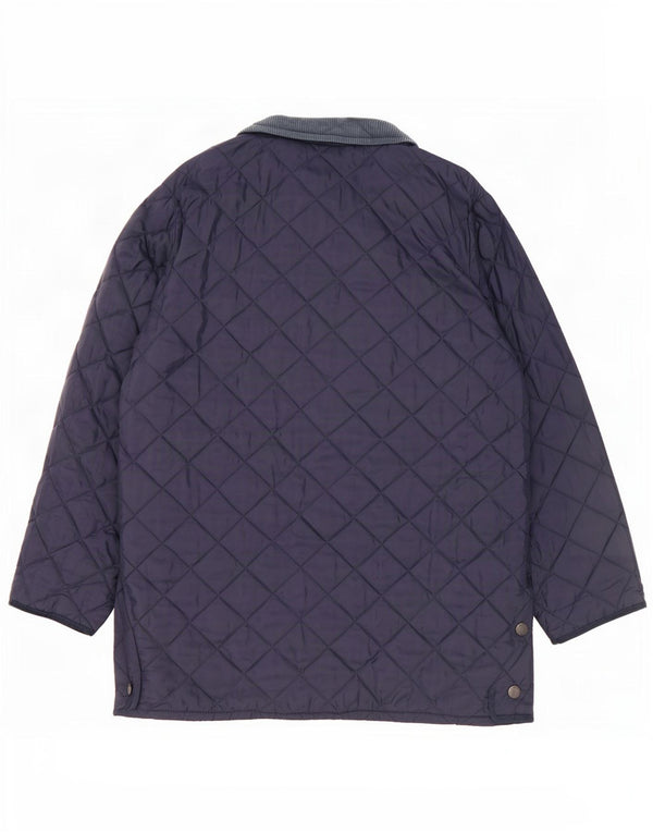 Ανδρικό μπουφάν Barbour LIDDESDALE UK 40 Large Navy Blue Nylon