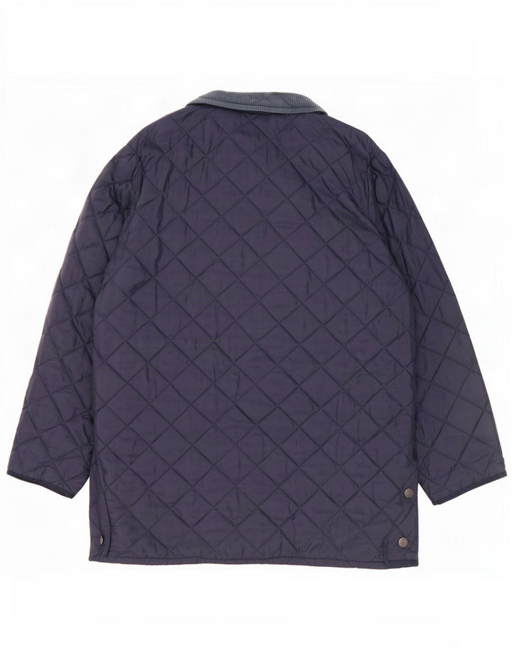 Ανδρικό μπουφάν Barbour LIDDESDALE UK 40 Large Navy Blue Nylon