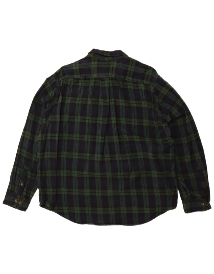 Ανδρικό φανελένιο πουκάμισο Eddie Bauer 2XL Πράσινο βαμβακερό καρό