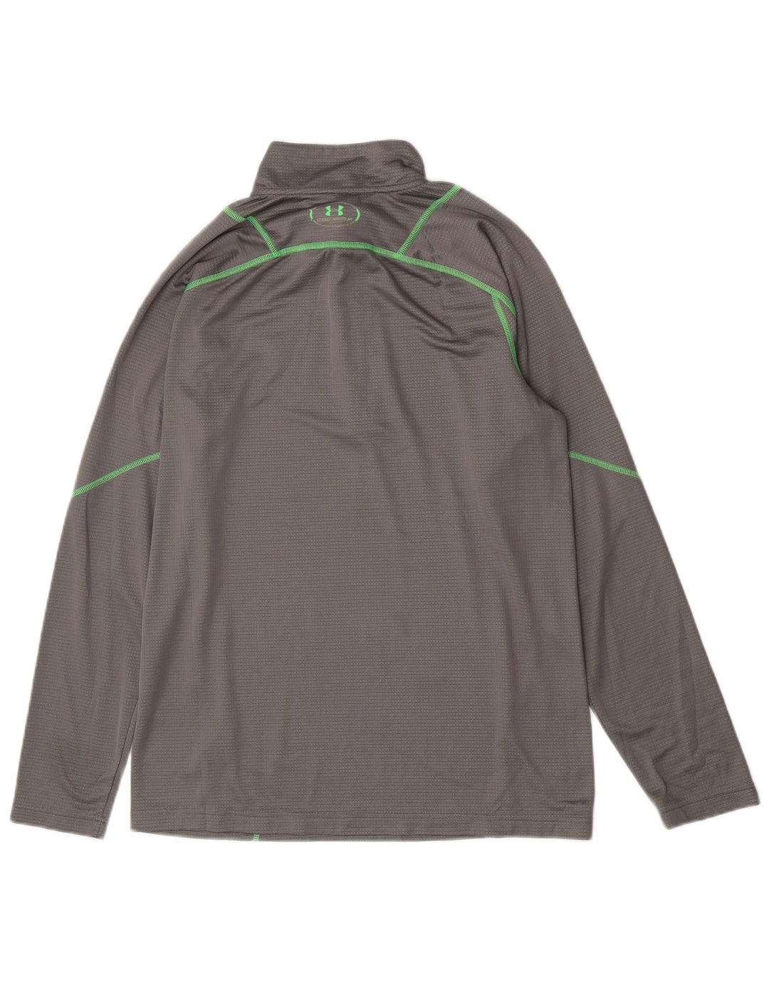 Under Armour Ανδρική μπλούζα με φερμουάρ με μακρυμάνικο μεγάλο γκρι πολυεστερικό σπορ