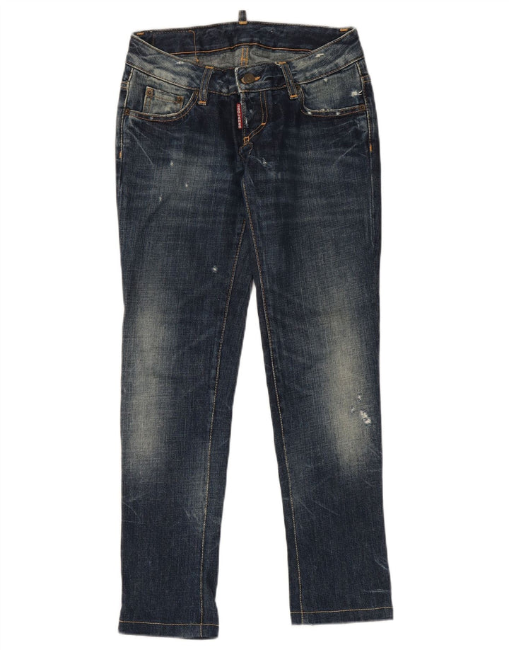 Dsquared2 Γυναικεία Distressed Slim Jeans IT 38 XS W28 L29 Μπλε βαμβακερό